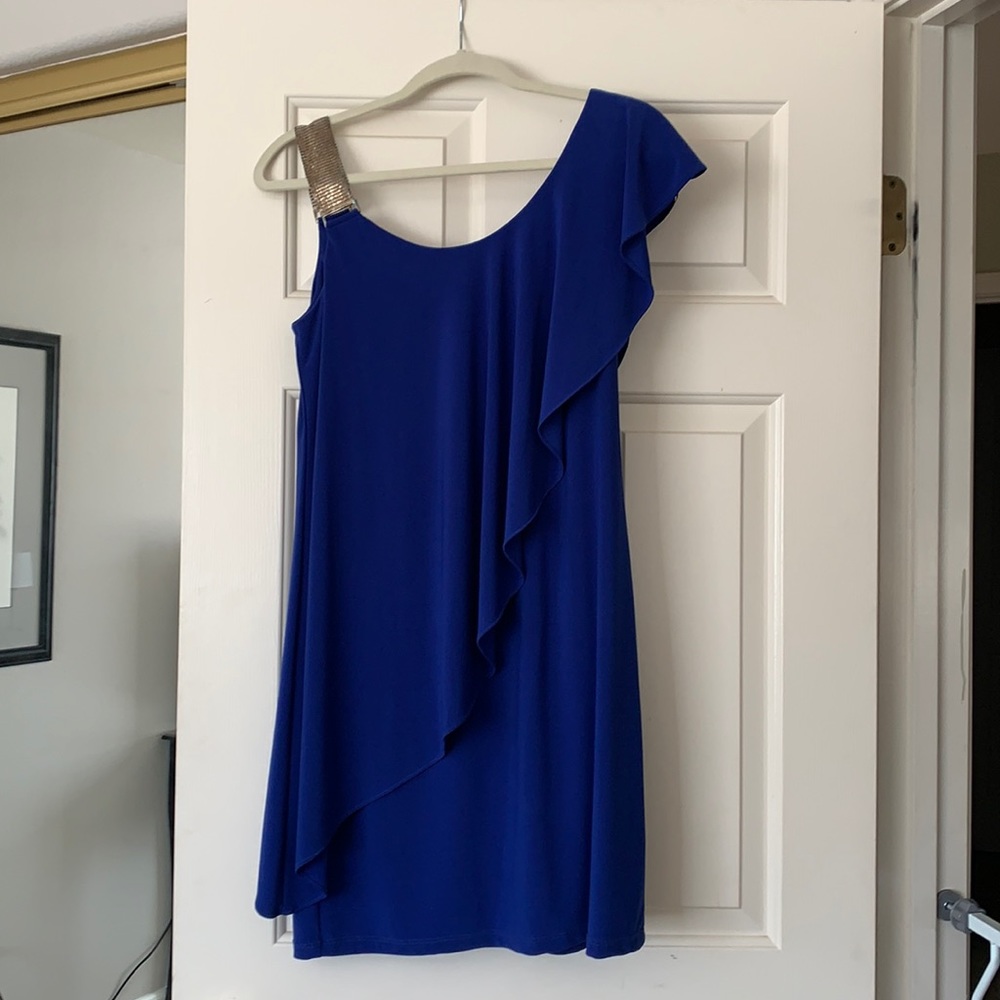 Blue cocktail dress